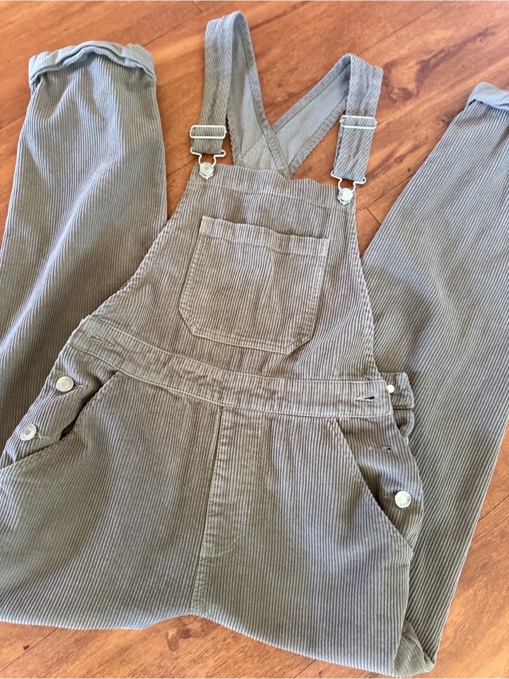 ASOS Corduroy Olive Green Overalls for Women - Picture 2 of 8